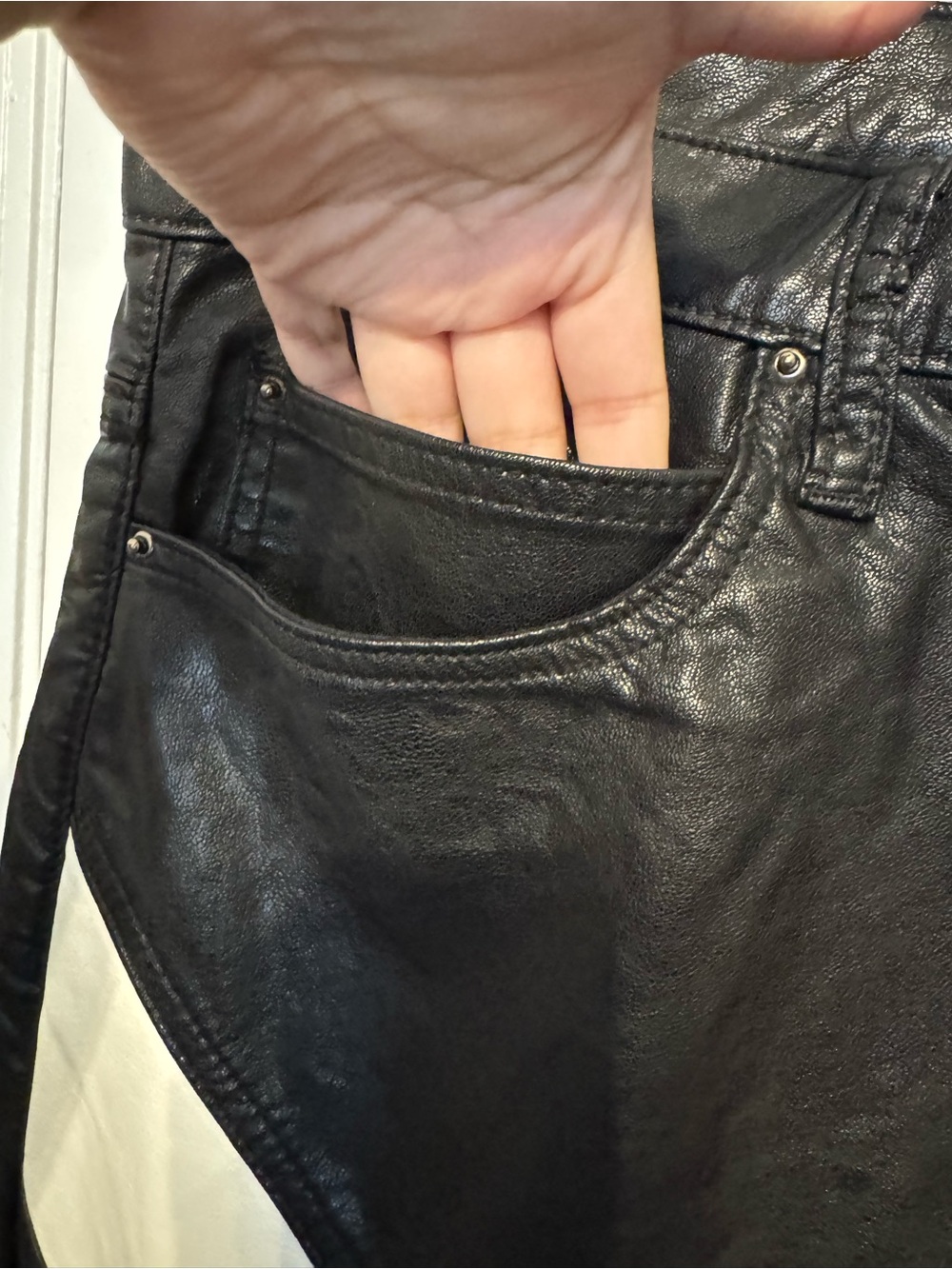 mnml S192 LEATHER PANTS Size 34 - Picture 10 of 14